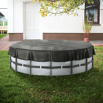 #ad VEVOR 15 Ft Round Pool Cover Above Ground Swimming Pool Cover Waterproof PVC