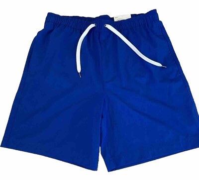 #ad Sonoma Mens Swim Trunk Shorts Size Medium Royal Blue 7” Inseam Key Pocket Inside