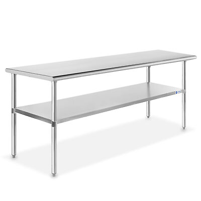 Stainless Steel Commercial Kitchen Work Food Prep Table 72quot; x 30quot;