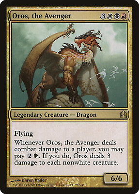MTG Oros the Avenger – Commander 2011 Card # 216