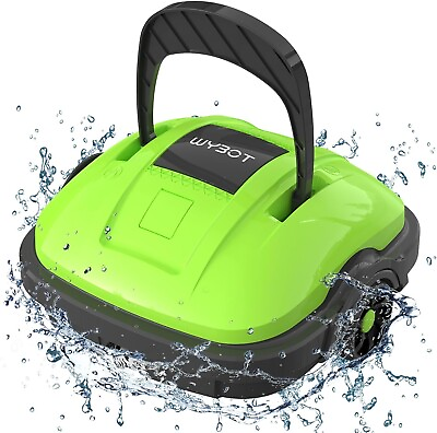 #ad Robotic Pool Cleaner with Strong Suction 180μm Fine Filter Self Parking Cordl