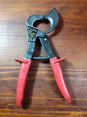 #ad Klein 63060 Ratcheting Cable Cutter Used In Excellent Condition