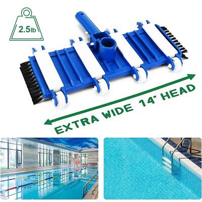 Professional Pool Vacuum Head Inground Above Ground Swimming Brush Cleaner