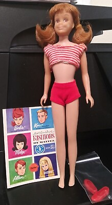 SKOOTER 1964 #1040 TITIAN HAIRED DOLL WITH SHOES BOOKLET amp; SWIMSUIT amp; NM BOX