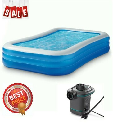 #ad 10#x27; X 22quot; Inflatable Swimming Pools Above Ground Pool With Electric pump Outdoor