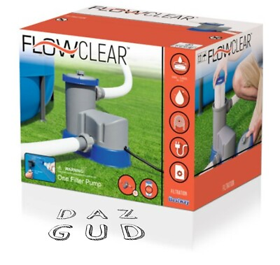 #ad NEW Bestway FlowClear 1500 GPH Filter Pump Above Ground Swimming Pool FAST SHIP