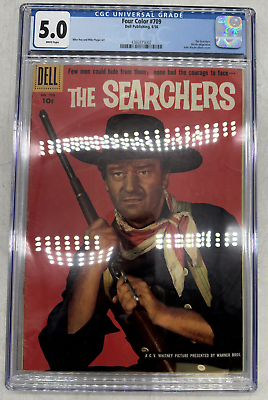 #ad The Searchers Dell Four Color Comics #709 GCG 5.0 John Wayne Cover