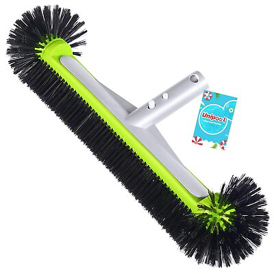 #ad Swimming Pool Brush Head with Round Ends17.5quot; Heavy Duty Aluminum Back Head