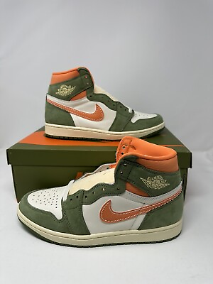 #ad New Nike Air Jordan 1 Retro Hi OG Craft Shoes Celadon Olive FB9934 300 Men#x27;s Szs