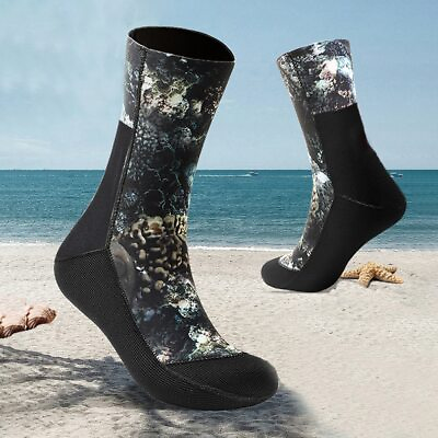 #ad 5mm 3mm neoprene diving socks diving socks Camouflage Swimming socks keep warm