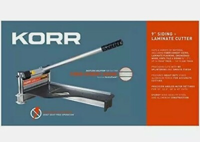 KORR 9 inch Laminate Flooring and Siding Cutter with Heavy Duty Aluminum Fence