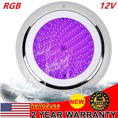 #ad #ad Underwater RGB LED Swimming Pool Light Stainless Resin Filled Spa Lamp 12V