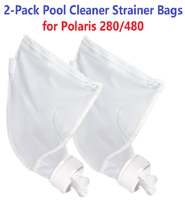 #ad #ad Polaris 280 Pool Cleaner Bag Parts Pool 480 Cleaner Bag OEM Strainer Bag 2 Pc