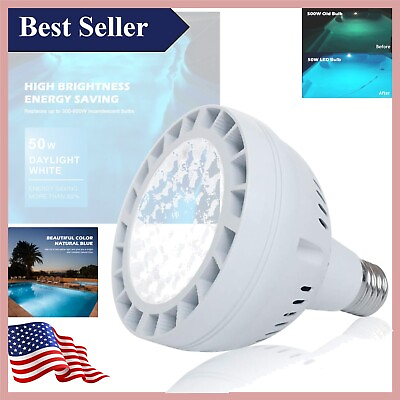 #ad Easy Replacement 50W LED Pool Light Bulb Compatible with Various Pool Lights