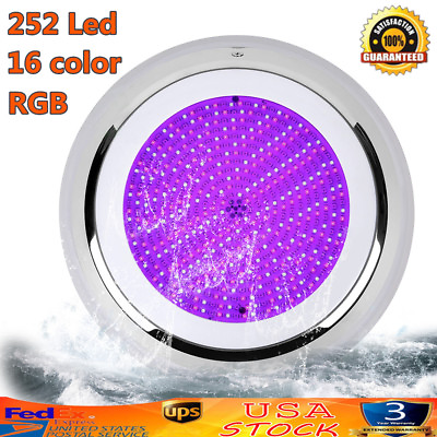 #ad LED Pool Light Swimming Underwater Lamp RGB Spa Lights Waterproof Remote Control