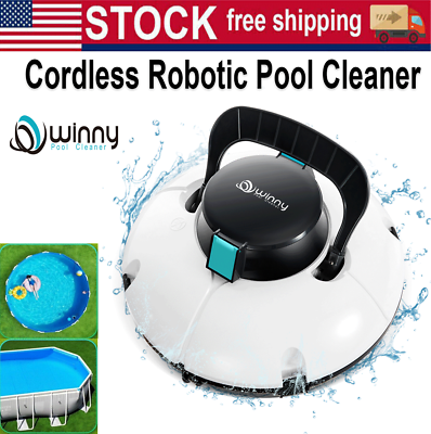 #ad WINNY POOL CLEANER Cordless Robotic Pool Vacuum Automatic Pool Vacuum