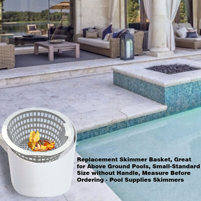 #ad Universal Replacement Skimmer Basket Plastic Skimmers Aboveground Swimming Pool