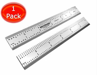#ad Benchmark Tools 6quot; 5R Rigid Machinist Ruler Grads Brushed Stainless Steel