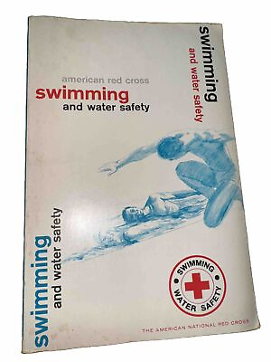 #ad First Edition: Swimming and Water Safety Textbook by Red Cross Staff 1968