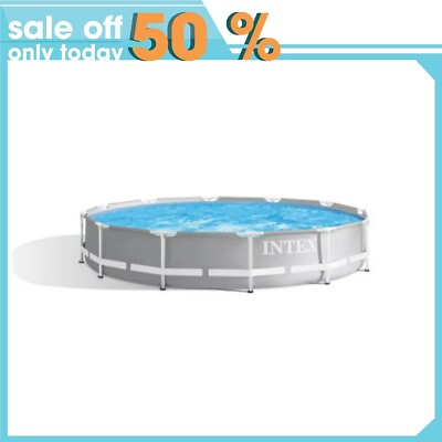 Intex 12#x27; x 30quot; Prism Frame Premium Round Swimming Pool Set