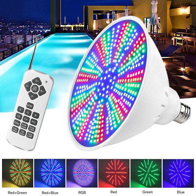 48W DC 12V RGB LED Underwater Swimming Inground Pool Light Bulb Color Changing
