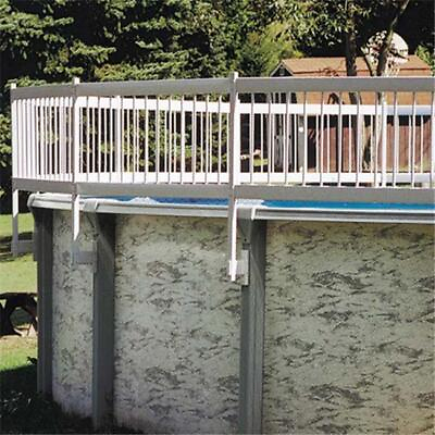 #ad #ad Gli Pool Products 30 BKIT WHT Protech A Pool Above Ground Fence 3 Section Bas...