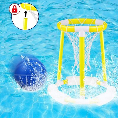 #ad Inflatable Pool Basketball Hoop Set by Michnild