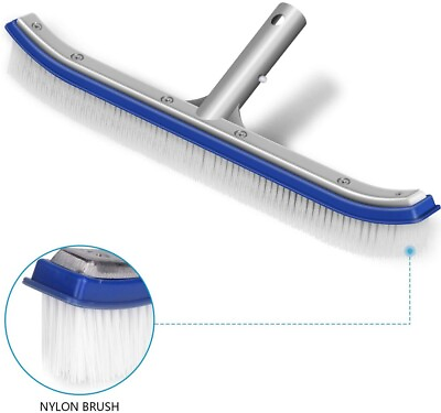 #ad 18quot; Brush Aluminum Pool Brush Heavy Duty Brush Head for Cleaning Pool Walls USA