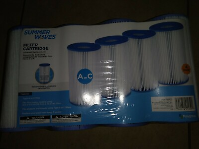 #ad Polygroup Pool Filter Cartridge A or C Type 4 Pack
