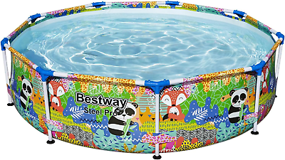 #ad Steel Pro 9 Foot X 26 Inch Round Outdoor Backyard Swimming Pool 851 Gall