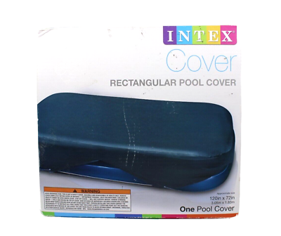 #ad Intex Rectangular 6#x27; x 10#x27; Pool Cover 120quot; x 72quot; 58412 For Swim Center Pools
