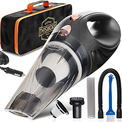 ThisWorx Portable Vacuum Cleaner Car Accessories Small12V HighPower Handheld