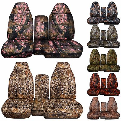 #ad Truck Seat Covers 2004 2012 Fits Chevy Colorado GMC Canyon Camouflage Covers