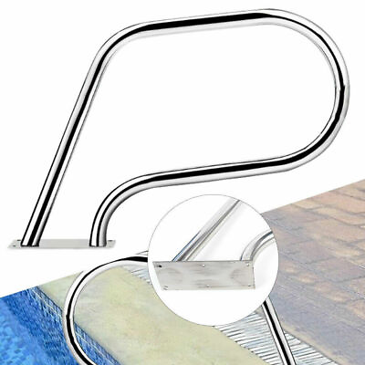304 Stainless Swimming Pool Security Steps Handrail Yard Garden Pool Hand Rail