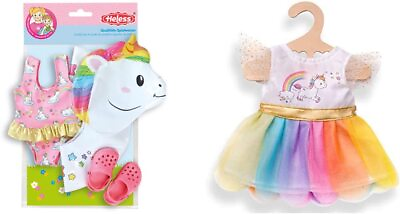 #ad Heless 66 Swimming Kit for Unicorn Doll Size 35 45 cm Henri Unicorn Swimming Set
