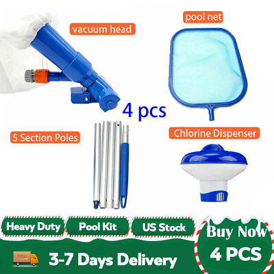 #ad Swimming Pool Vacuum Head Pole Cleaner Cleaning Kit Accessories Tool US SUPPLY