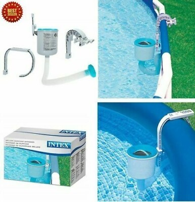 #ad Swimming Pool Wall Mount Surface Skimmer Above Ground Debris Cleaner Basket