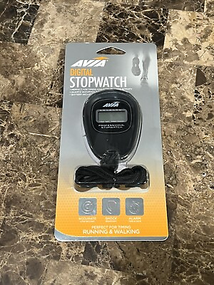 New Avia Digital Stopwatch Timing Running Walking Sports Fitness Swimming Timer