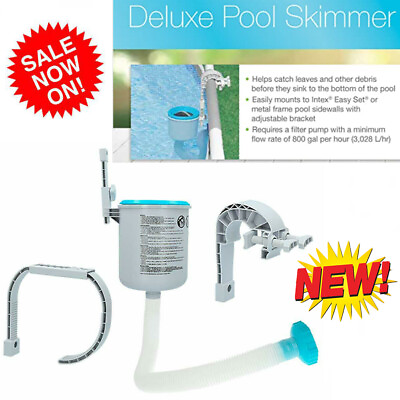 #ad #ad Intex Swimming Pool Deluxe Surface Skimmer Wall Mount Basket Above Ground Debris