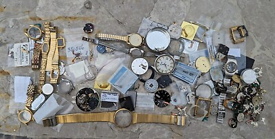 #ad Vintage Watch Parts Lot Mostly Seiko Incomplete Watches As Is Used Parts Only