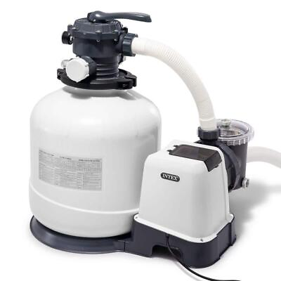 #ad Intex Sand Filter Pump H18.6quot; x W30.1quot; x D23.3quot; Ground Pool Single Digital Timer