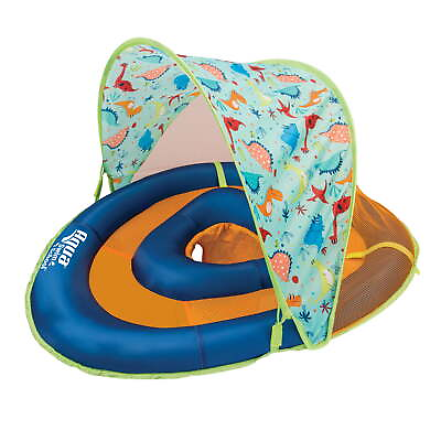 #ad Aqua Swim School Grow with Me Baby Pool Float Boat for Infants Blue Dino