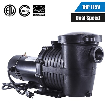 #ad 1HP 2 Speed 115V 1.5quot; NPT IN Above GROUND Swimming POOL PUMP MOTOR For Hayward