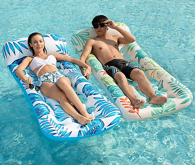 #ad Jasonwell Inflatable Pool Float Lounge Pool Floaties Rafts for Adults Floating