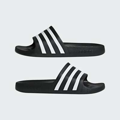 Adidas Men 10 ADILETTE AQUA Slide Slipper Training Black GYM Shoes Sandals