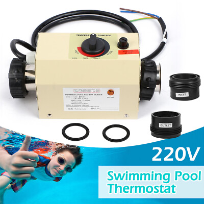 #ad 220V SPA Heater Electric Swimming Pool and Heating Tub Water Heater Thermostat
