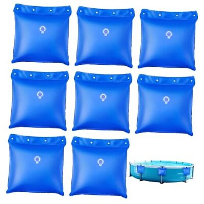 #ad 8 Pcs 17.71#x27;#x27; l x 17.1#x27;#x27; W Winter Pool Cover Weights PVC Swimming Pool Cover