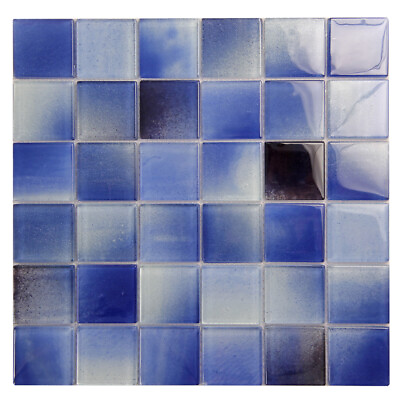 #ad #ad Swimming Pool Tile Extant 2x2 Square Bathroom Shower Wall Floor Backsplash Blue