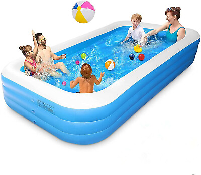 Kids Pool Inflatable Swimming Pool Outdoor Garden Summer Adult amp; Kiddie Pools