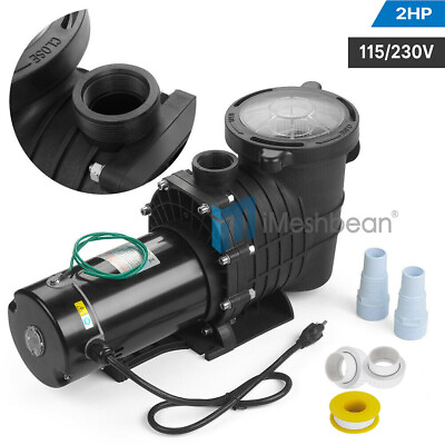 2HP For Hayward Swimming Pool Pump Motor In Above Ground w Strainer Filter